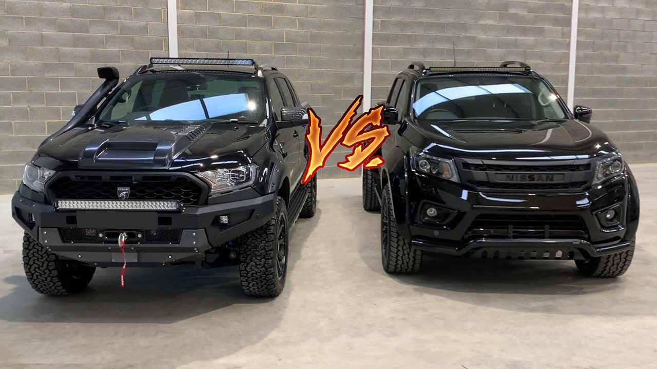 Ford Ranger Wildtrak 2021 года против Nissan Navara N-Guard — демонстрация кастомных улучшений и ...