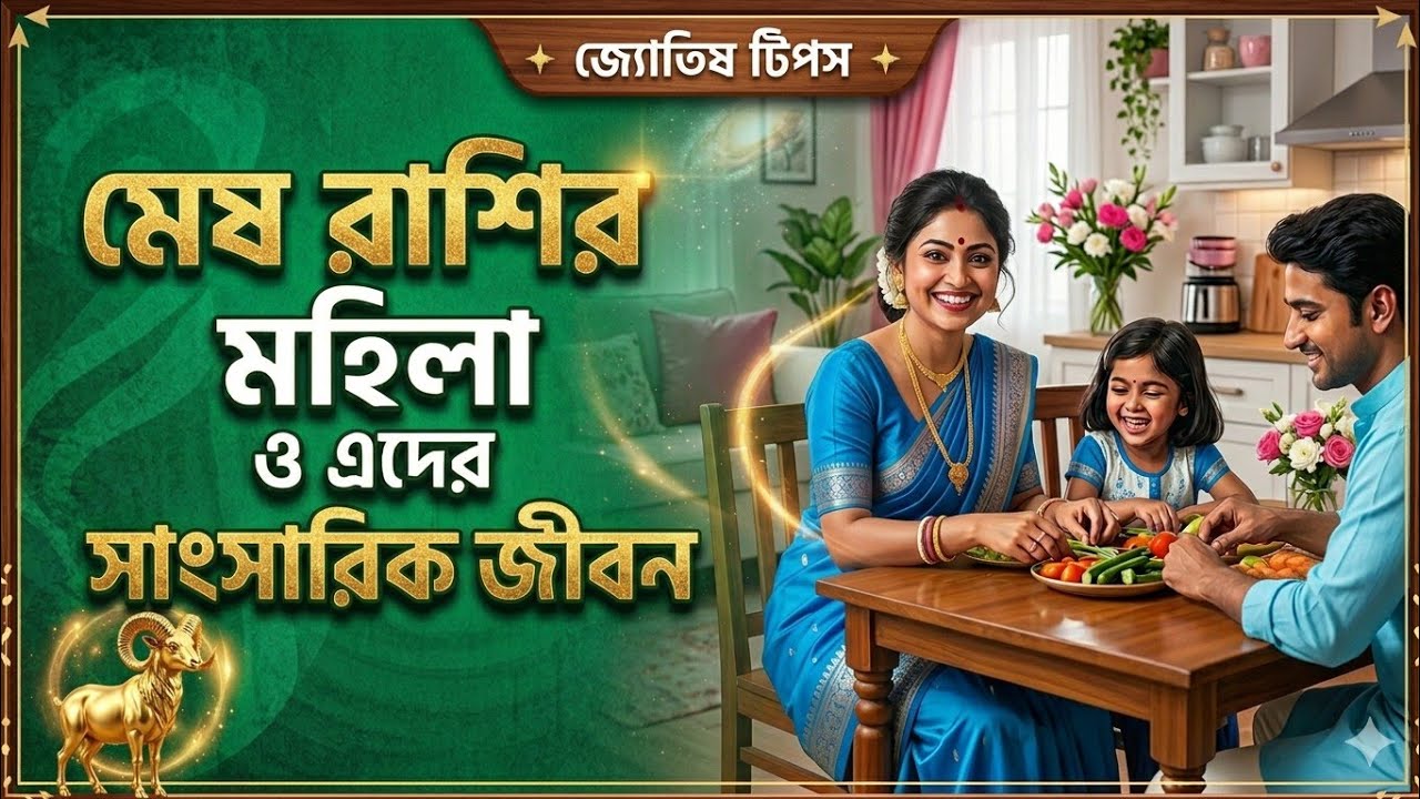 মেষ রাশির মহিলা ও এদের সাংসারিক জীবন | mesh rashi girl | aries marriage life | #মেষরাশি