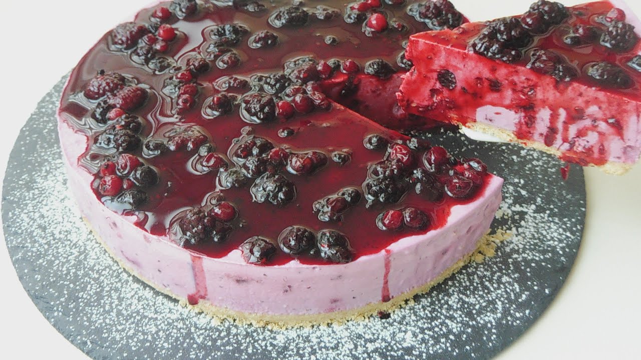 How to make no bake mixed berries cheesecake