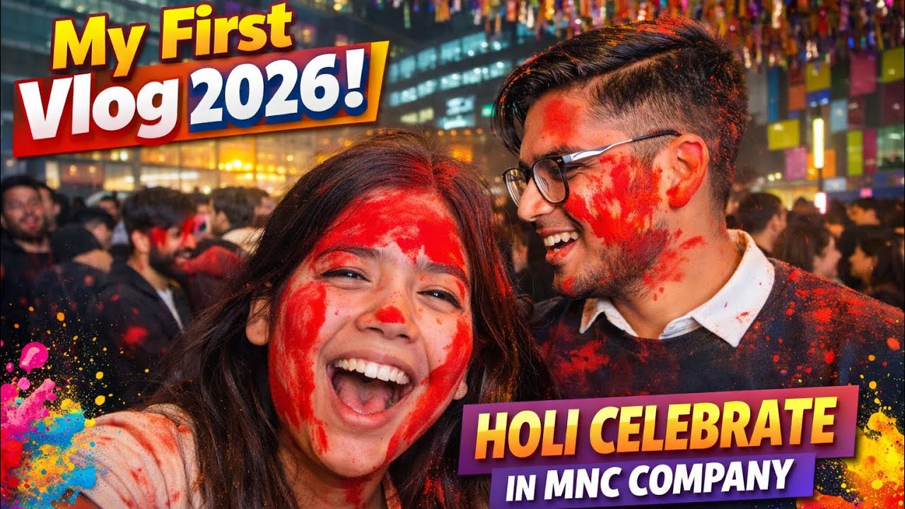 Office Holi Party 2026 | My First Vlog Ever! #holi #office #holicelebration #lifestyle #vlog #viral 