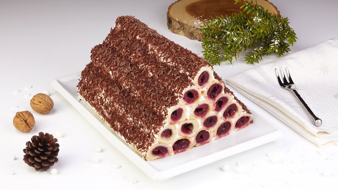 Kirsch Kuchen mal ganz anders - mit dieser Pyramide bist du der Star am Kuchenbuffet!