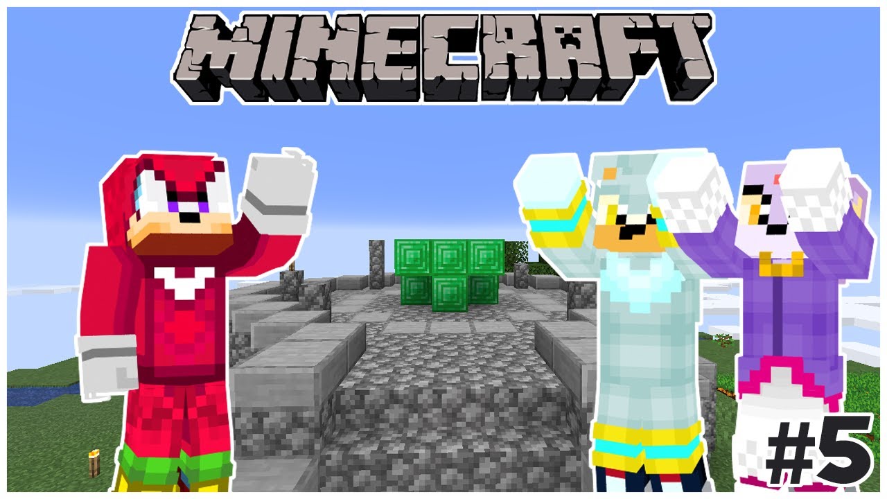 Silver & Blaze Play Minecraft - Part 5 - THE SEARCH FOR THE MASTER EMERALD! [Feat: Knuckles]