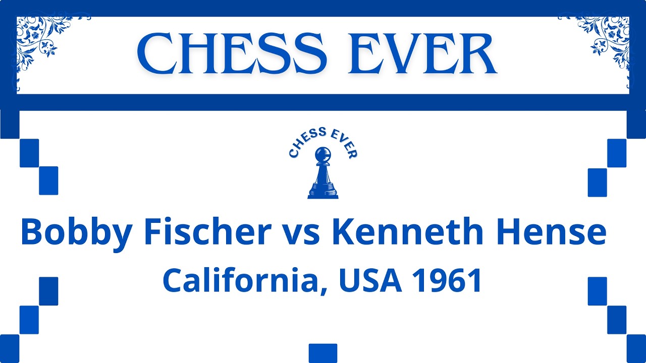 Bobby Fischer vs Kenneth Hense. California, USA 1961