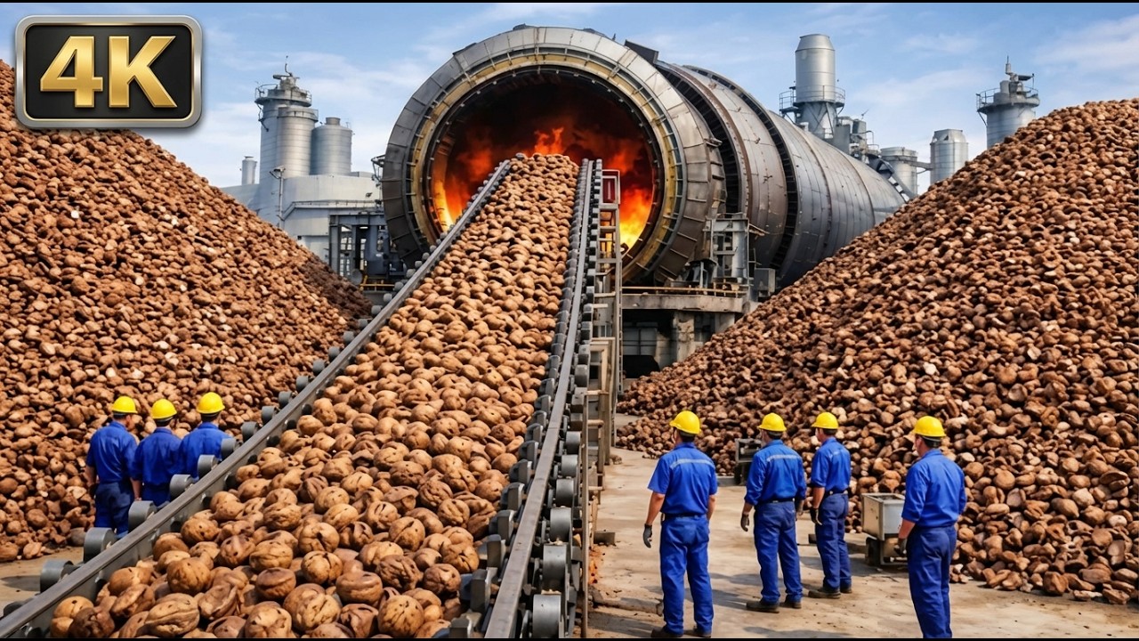 How Activated Carbon Is Made from coconut shell | Inside a Coconut Shell Factory