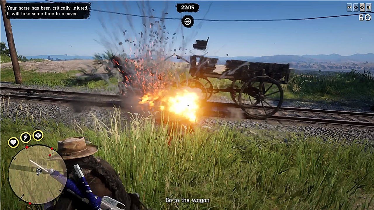 RDR2 Online - High rank posse attack me so I destroy them and their wagon
