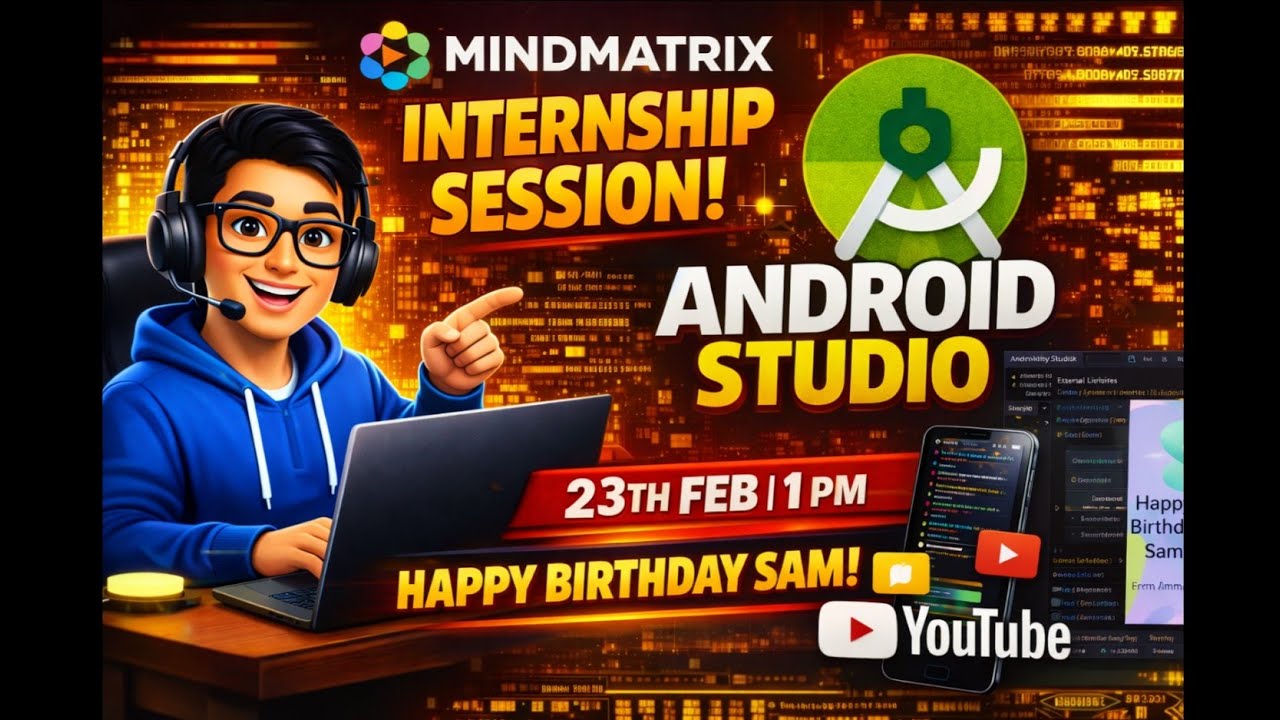 MindMatrix Internship google meet 2026 | Happy Birthday Sam Frm Emma Session on 20th Feb 1 pm slot.