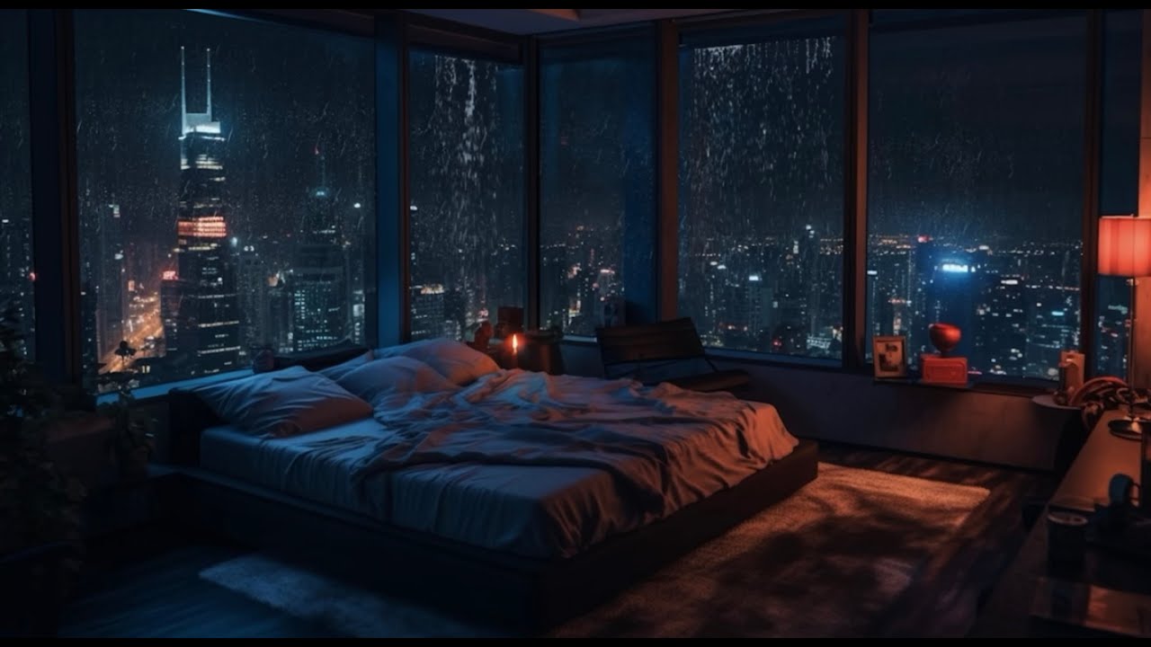 Cozy Thunderstorm Outside an Apartment Window🌧️  | Deep Sleep | No Music