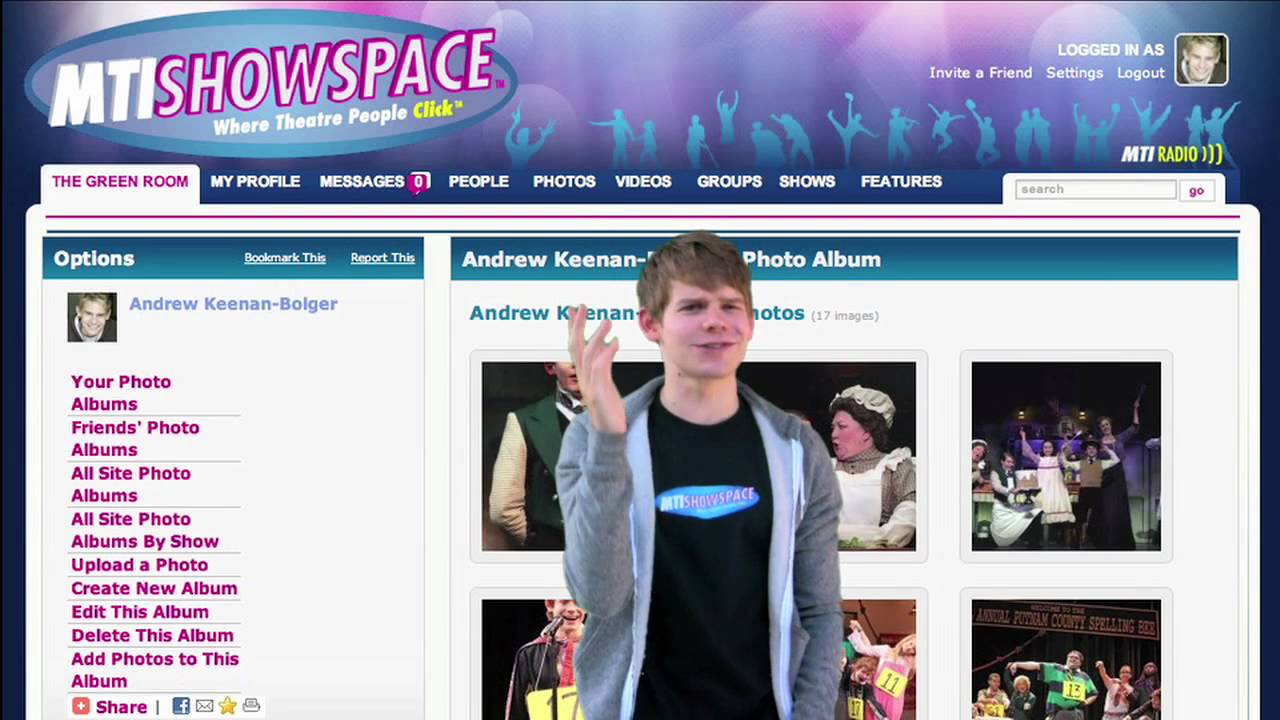 Andrew Keenan-Bolger Steps Inside MTI ShowSpace...Literally!