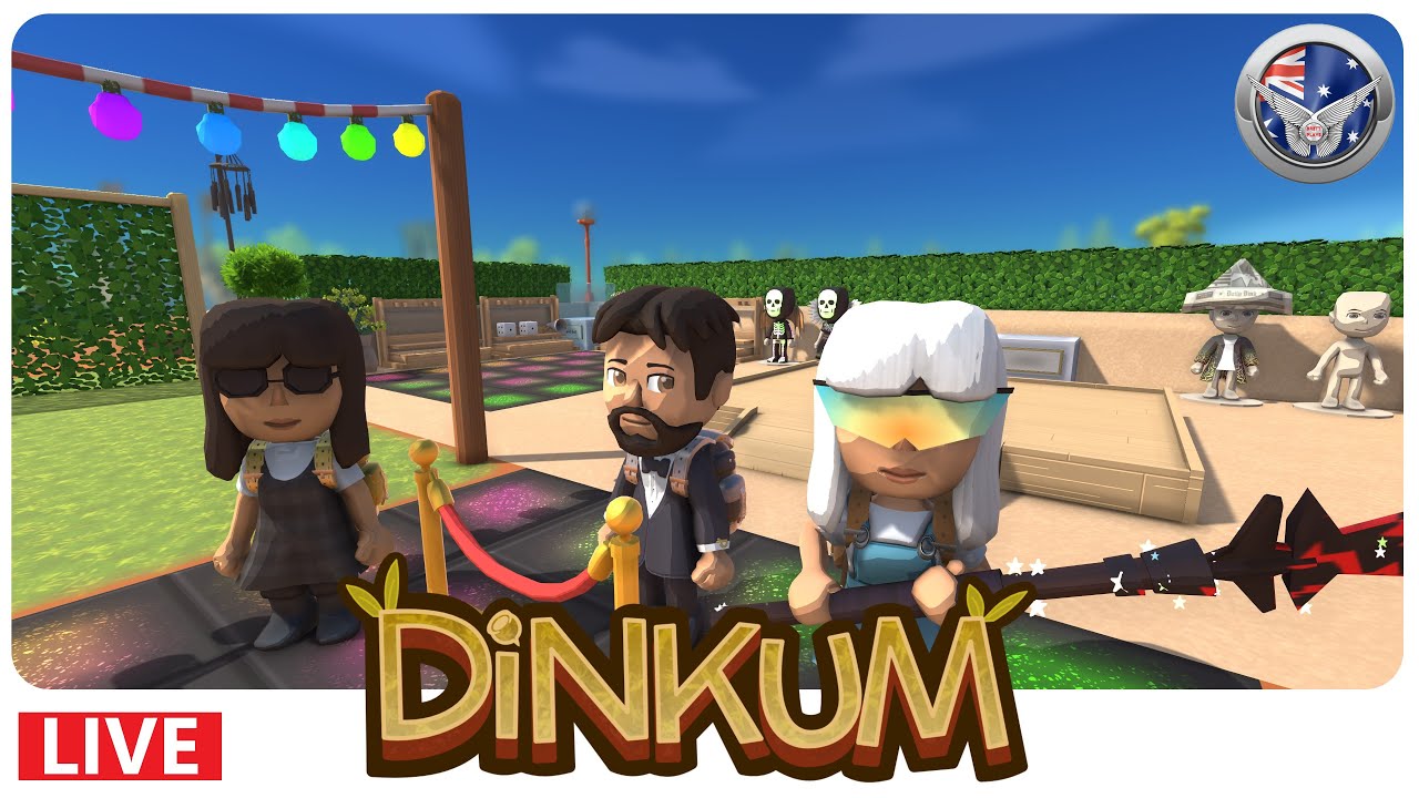 Dinkum - Let's Play - Finish the Night Market New Dedicated Area - Ep 85 - Multiplayer Fun