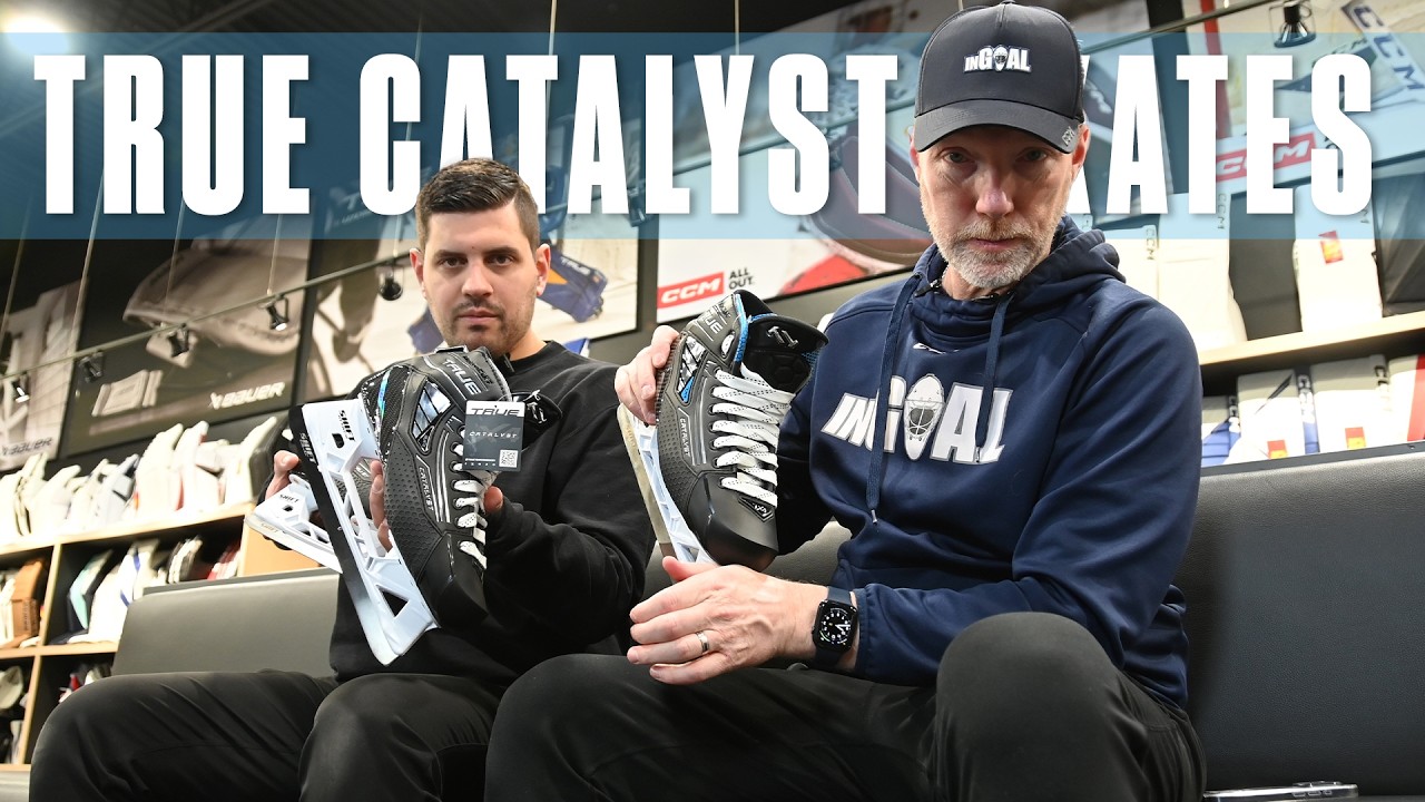True Catalyst line of stock Goalie Skates