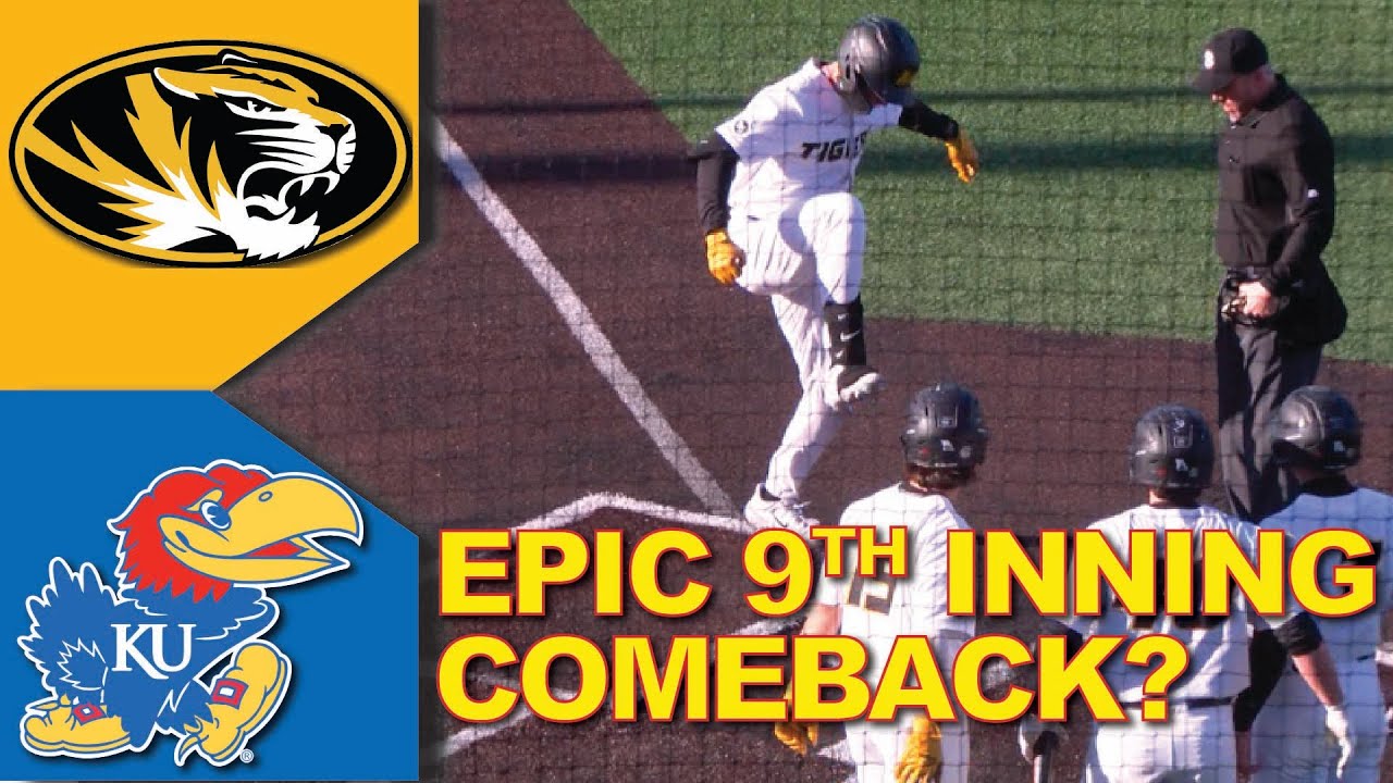 Kansas vs Missouri Baseball Highlights | LATE INNING RALLY? | College Baseball Highlights 2023