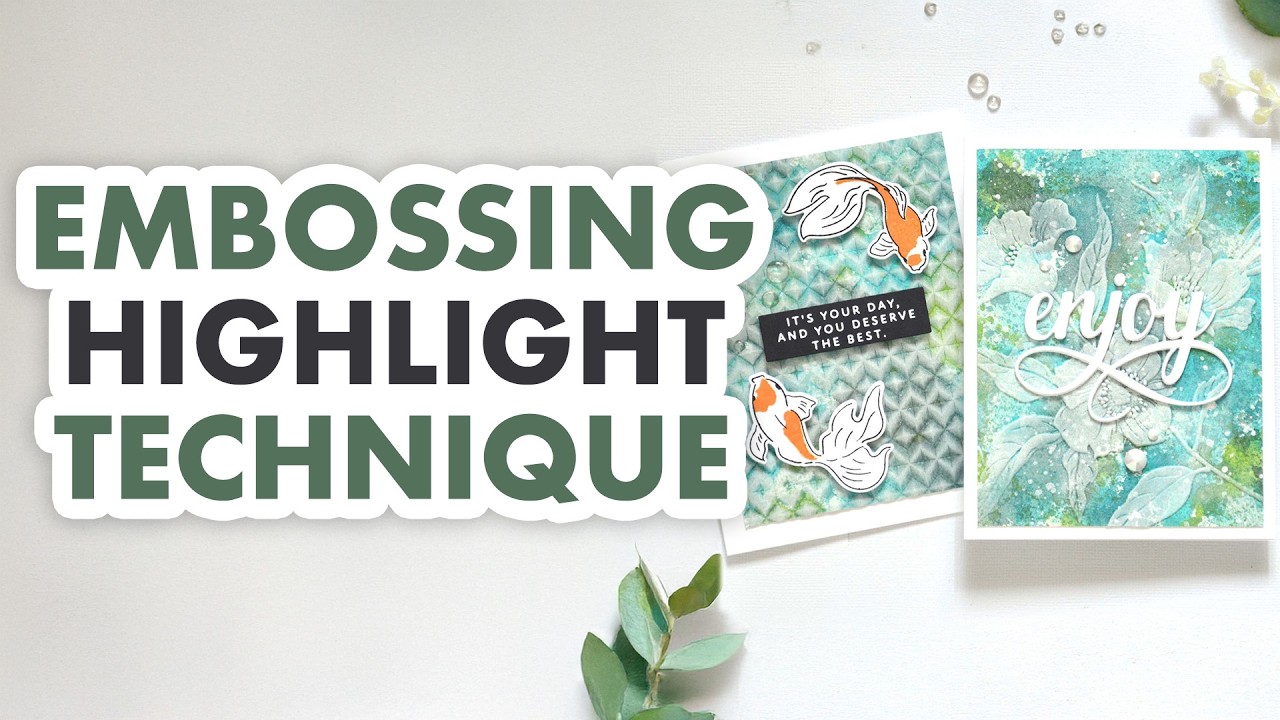 Make Amazing Card Backgrounds With This Embossing Highlight Technique!