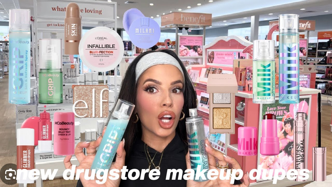 new DRUGSTORE MAKEUP DUPES tested (are they worth your money?!)