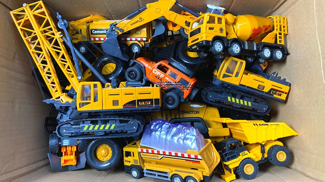 RC TRACTORS, MEGA RC TRUCKS, RC MACHINES COLLECTION!! EXCAVATOR LESU ET30H-KABOLITE K350-200 DIGGER