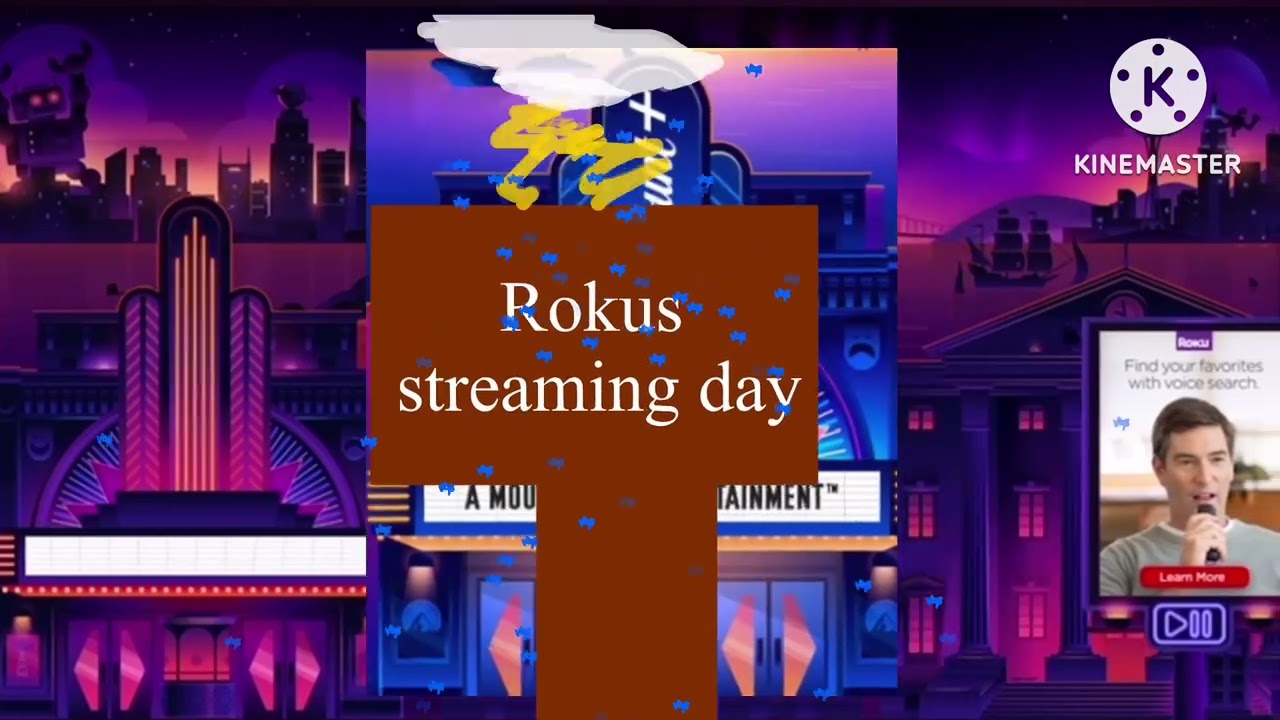 Roku screensaver in Kinemaster 