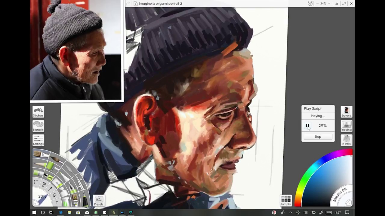 ArtRage portrait painting skills