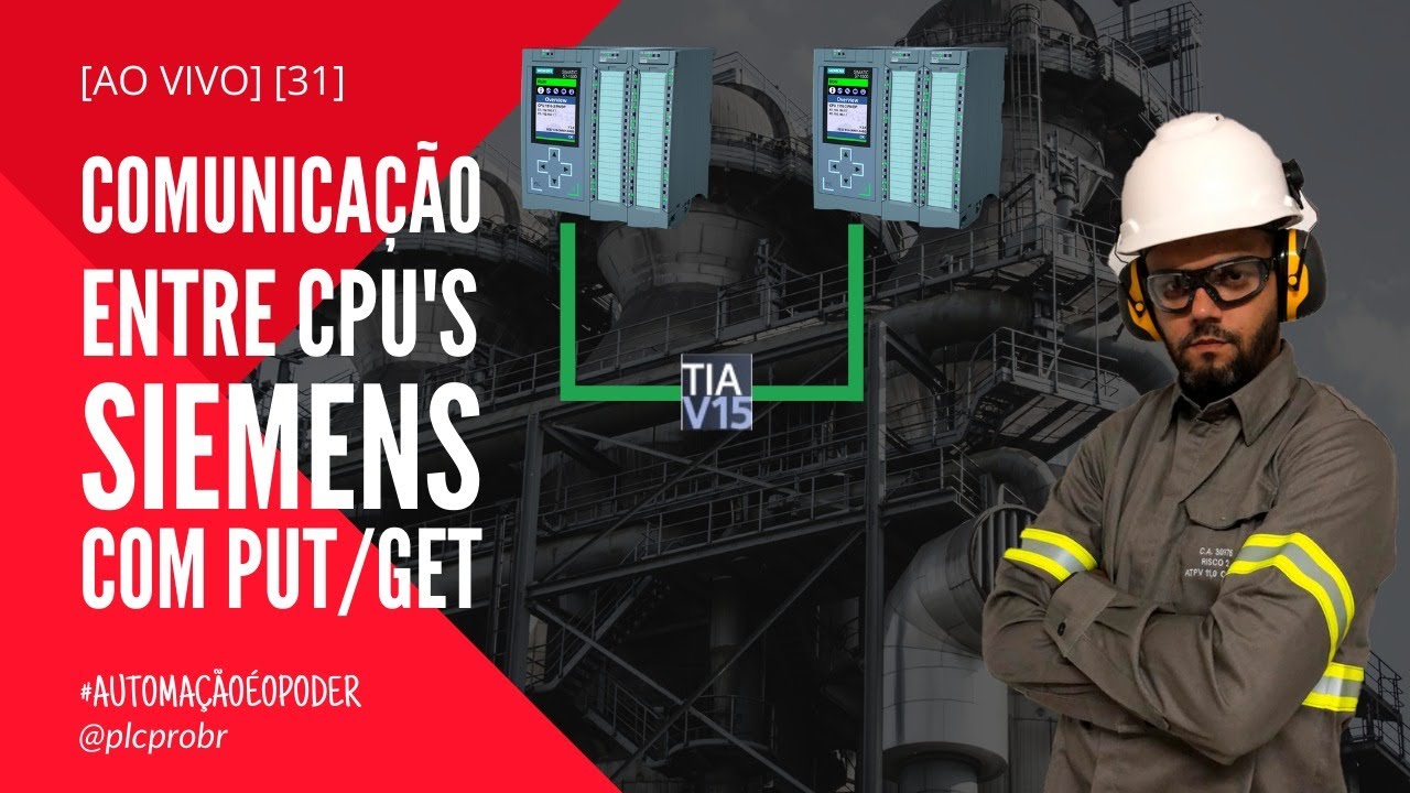 [AO VIVO] [31] Comunicação Enter CPU's SIEMENS com PUT/GET no PLCSim Advanced