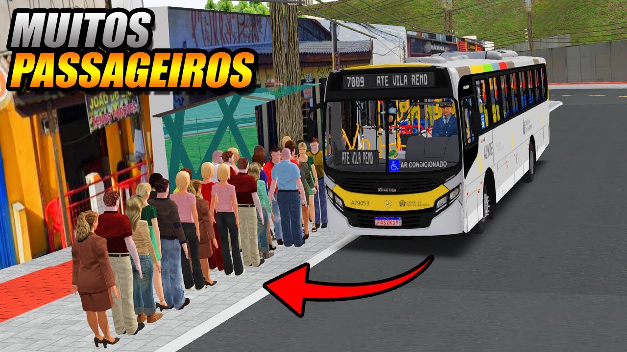 NUNCA EMBARQUEI TANTO PASSAGEIRO IGUAL NESSA LINHA!! OMSI 2 - G920
