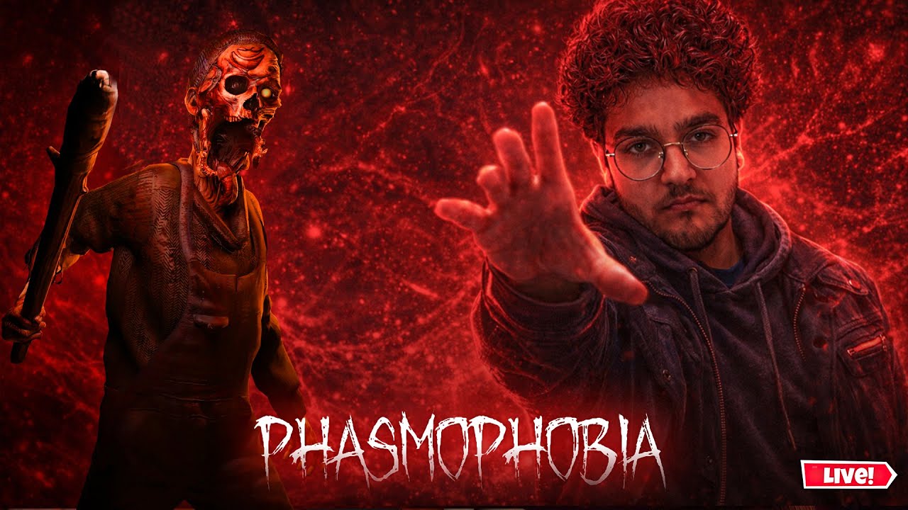 🔴LIVE! 1 Hour me Pura Syllabus Khatam | Phasmophobia live W Harshit | !Twitch