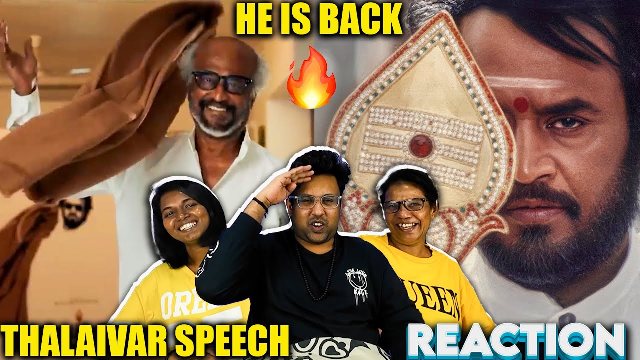 SUPERSTAR Rajini Padayappa SPEECH Reaction 🔥 😂 | Ramstk Family