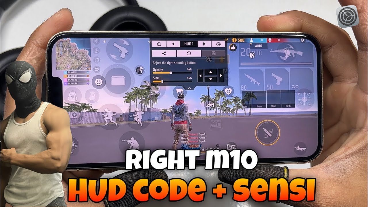 iPhone 13 Pro Max 📱 Код HUD + чувствительность + DPI ☠️ Плавный геймплей Rush, съемка с рук 🎀