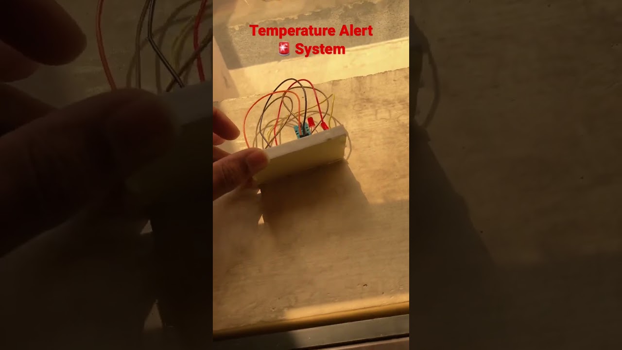 Temperature Alert 🚨 System #electronic #esp32 #arduino #temperature #automation
