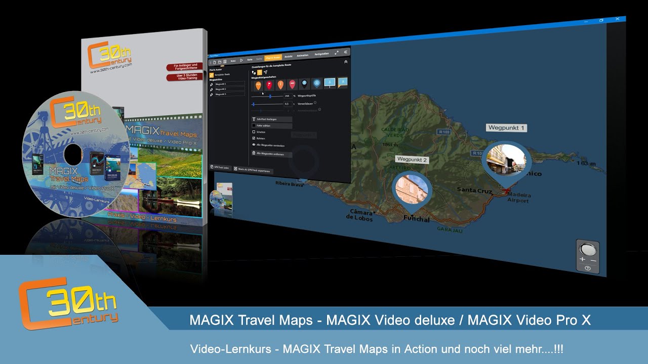 Video Lernkurs für MAGIX Travel Maps - Reiserouten erstellen/ animieren und mehr...