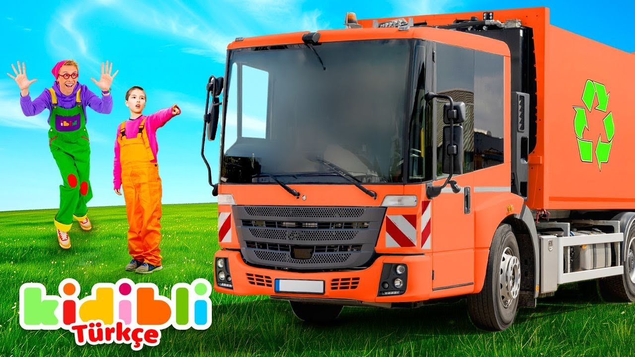 &Ccedil;&ouml;p Kamyonlarıyla Eğlence 🚛 İnşaat Oyunları ve B&uuml;y&uuml;k Ara&ccedil;lar | Eğitici Video | Kidibli