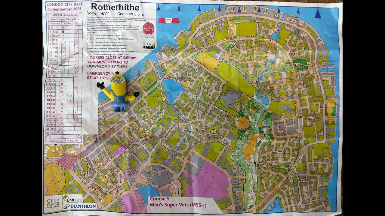 SLOW London City Race 2025 Orienteering, Rotherhithe 20 September 2025