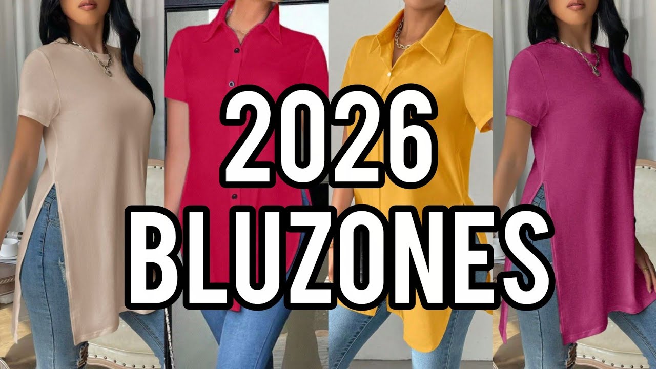 MODA BLUZONES 2026 / LARGAS BLUSAS TENDENCIAS DE BLUSONES 2026