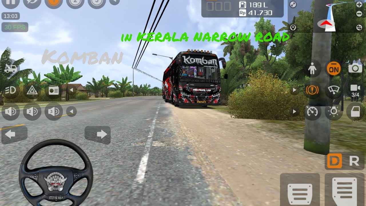 Komban in kerala narrow Road In bus simulator indonesia |  SUBSCRIBE FOR MORE VIDEOS #YADUZGAMING |