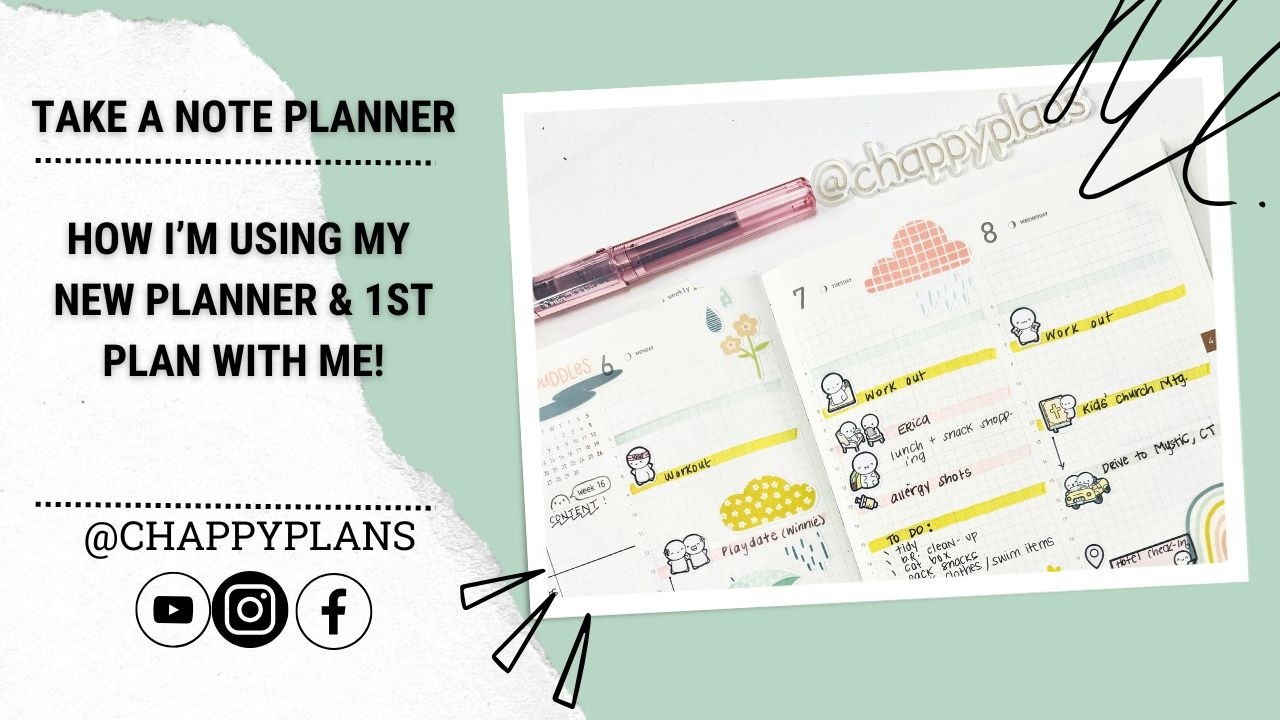 Мой новый ежедневник! Как я использую свой ежедневник Take a Note and Chatty Plan With Me!
