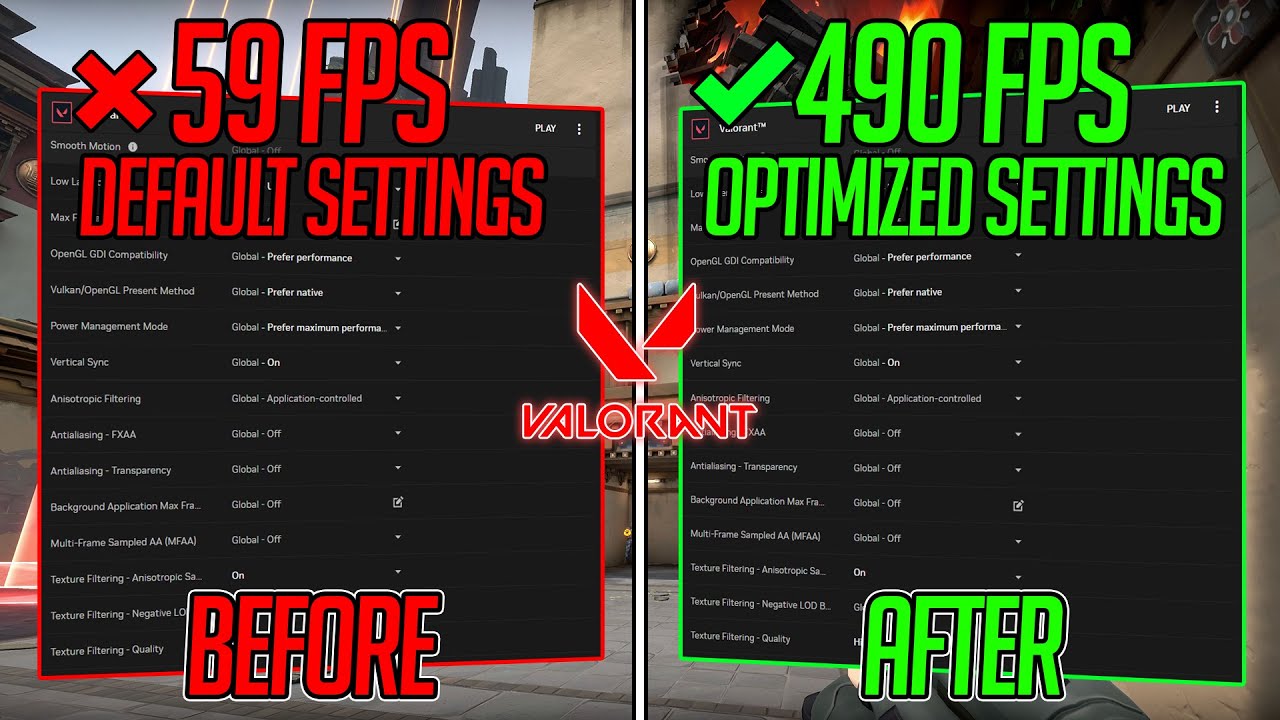 BEST NVIDIA Control Panel Settings for VALORANT 2025 – MAX FPS, LOW LATENCY & PRO VISUALS