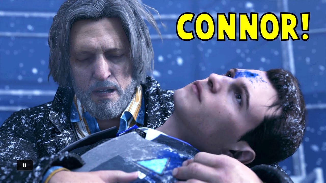 Connor Attack Simon vs Stay in Cover - All Choices - Detroit Become Human HD PS4 Pro