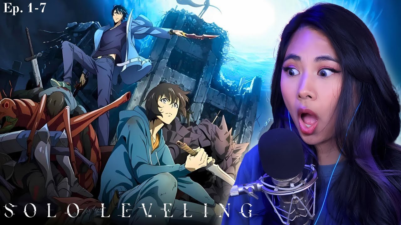 Binge watch SOLO LEVELING in DUB! Season 1 REACTION!!! | 1-7