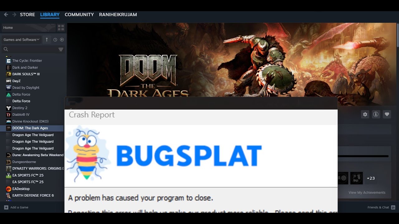 Fix DOOM The Dark Ages BUGSPLAT Error On PC