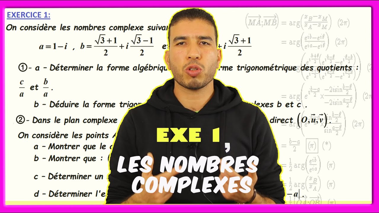 Ex1: exercices corrigés sur les nombres complexes - les interprétations géométriques - SM & PC & SVT