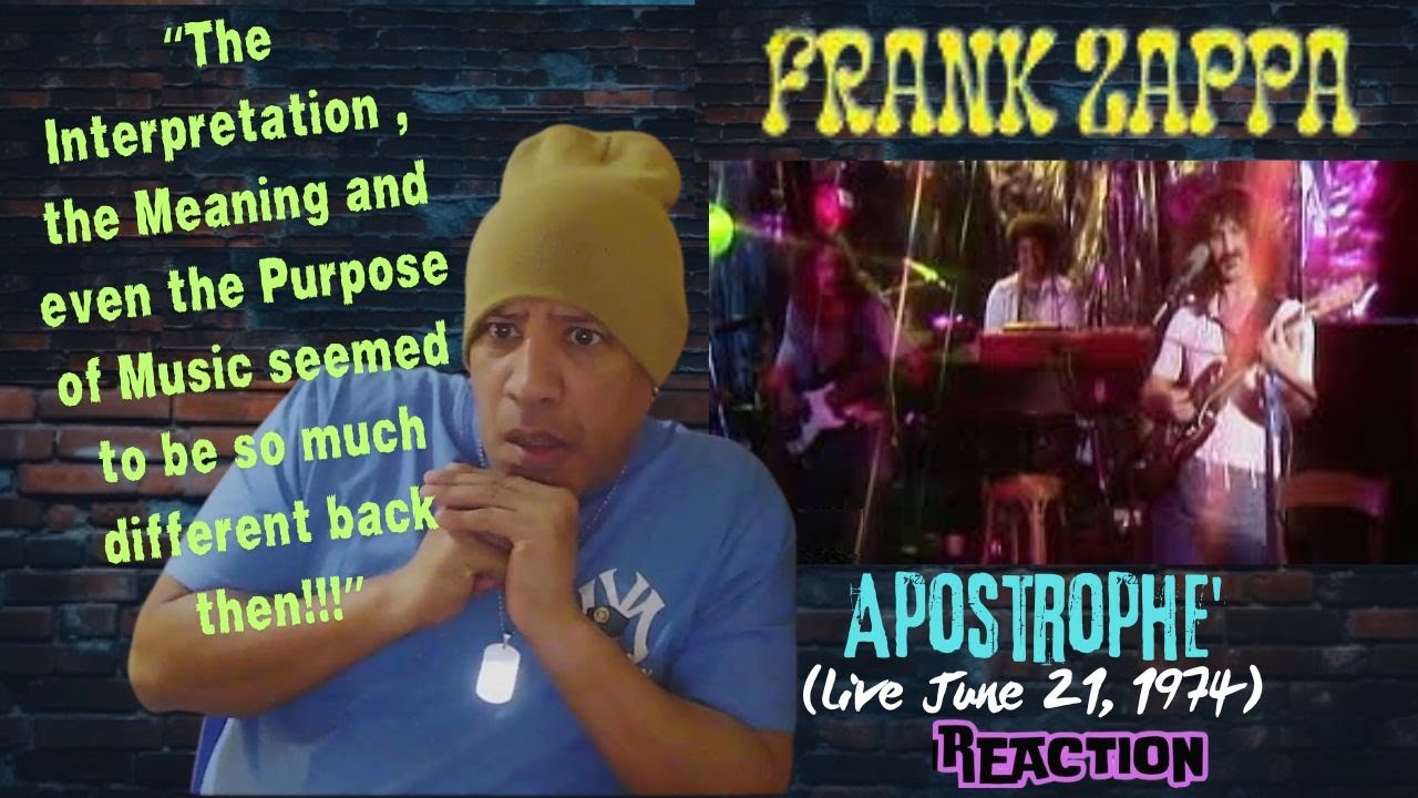 Frank Zappa -  Apostrophe' MUSIC REACTION