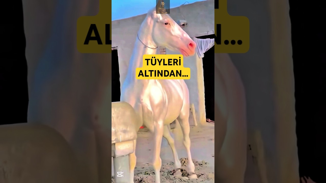 Altın Gibi Parlayan Bu At Ger&ccedil;ek mi? | Ahal Teke'nin Sırrı #ahalteke #hayvanlar #atlar #altın #doğa