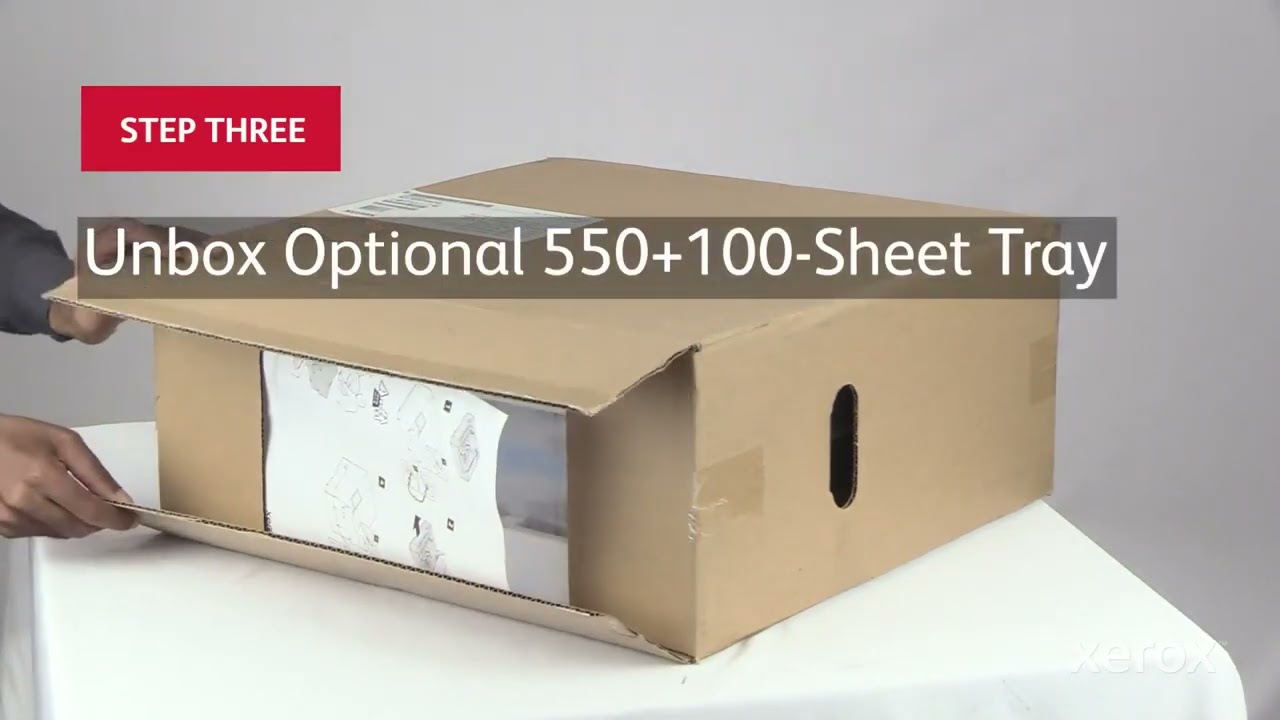 Xerox® C410 Color Printer Install 550+100-sheet Tray