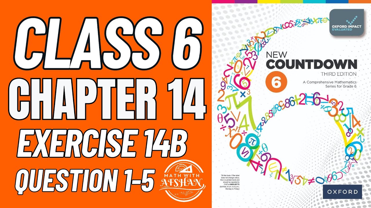 Class 6 Math Exercise 14B Question 1-5 | oxford new countdown third edition | Math with Afshan