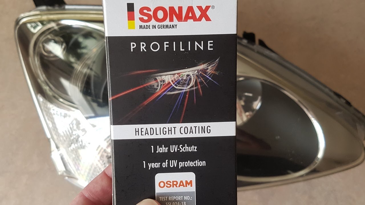 Headlight Restoration Menzerna 400 Compound & 3500 Polish and Sonax Profiline Headlight Coating