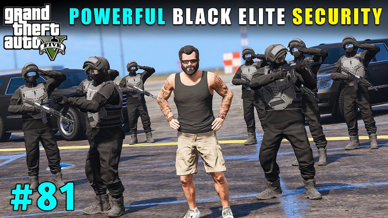 Powerful Black Royalty Elite Security For Michael | Gta V Gameplay
