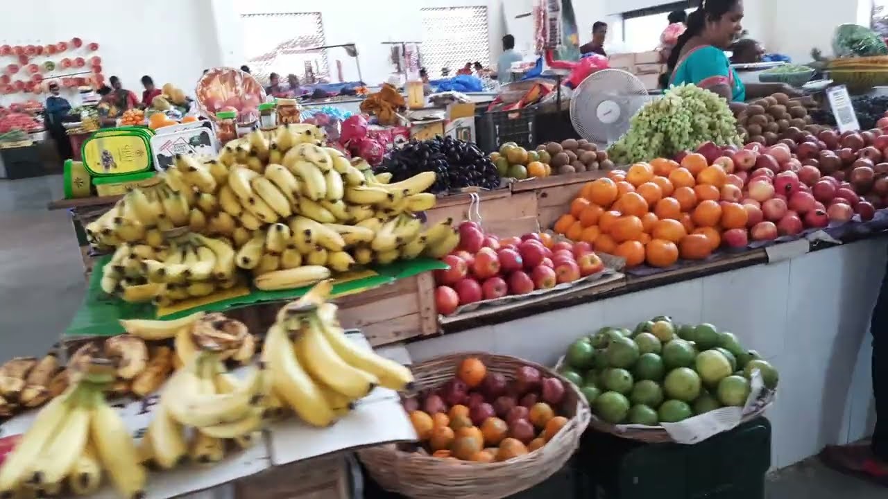 small town integrated market walk tour in India