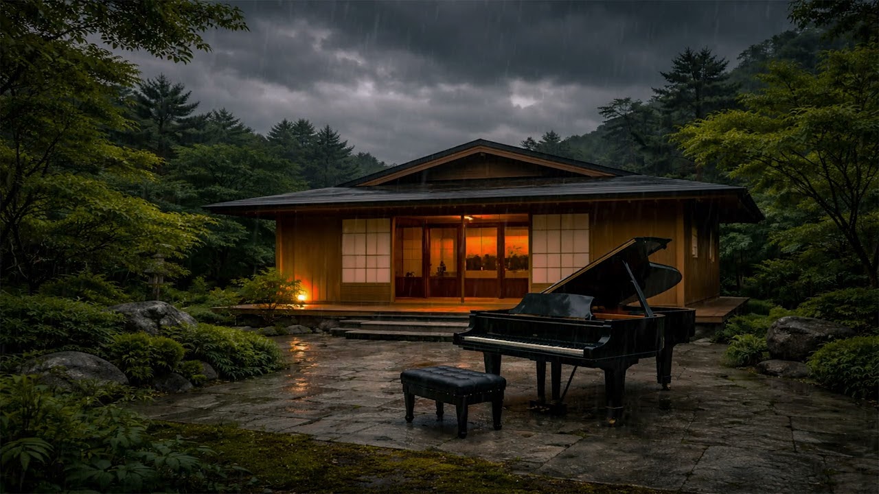 Rain in dusk | Feel the calmness ( Instrumental music )