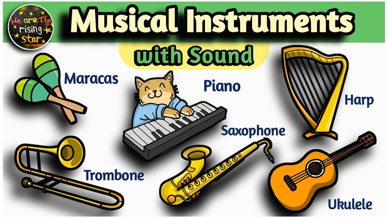 Musical Instruments Names | Musical Instruments with Sounds |  WATRstar #musicalinstrument