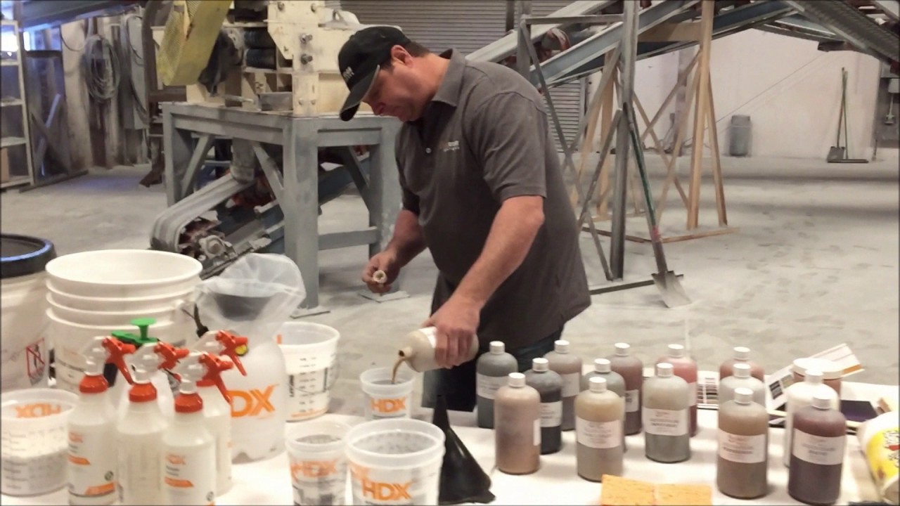 How to Color Stone Edge Surfaces Vertical Stamped Concrete to Get Realistic Looks 2.0 STEP 5 of 5
