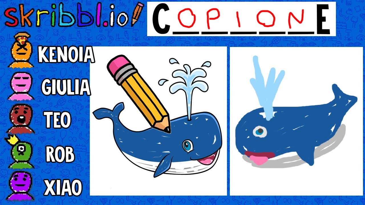 IL MIO AMICO MI COPIA IL DISEGNO PER VINCERE su Skribbl.io