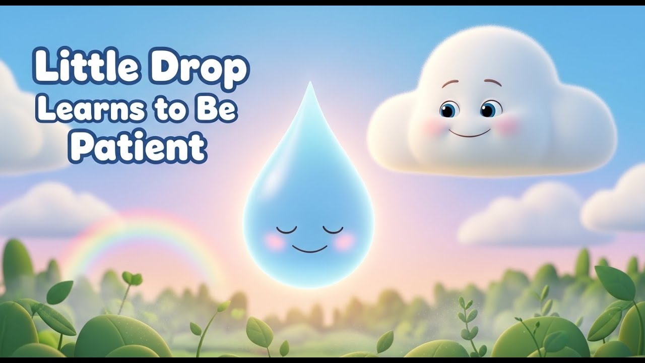 Little Drop Learns to Be Patient 💧🌈 | Calm Learning Story for Kids
