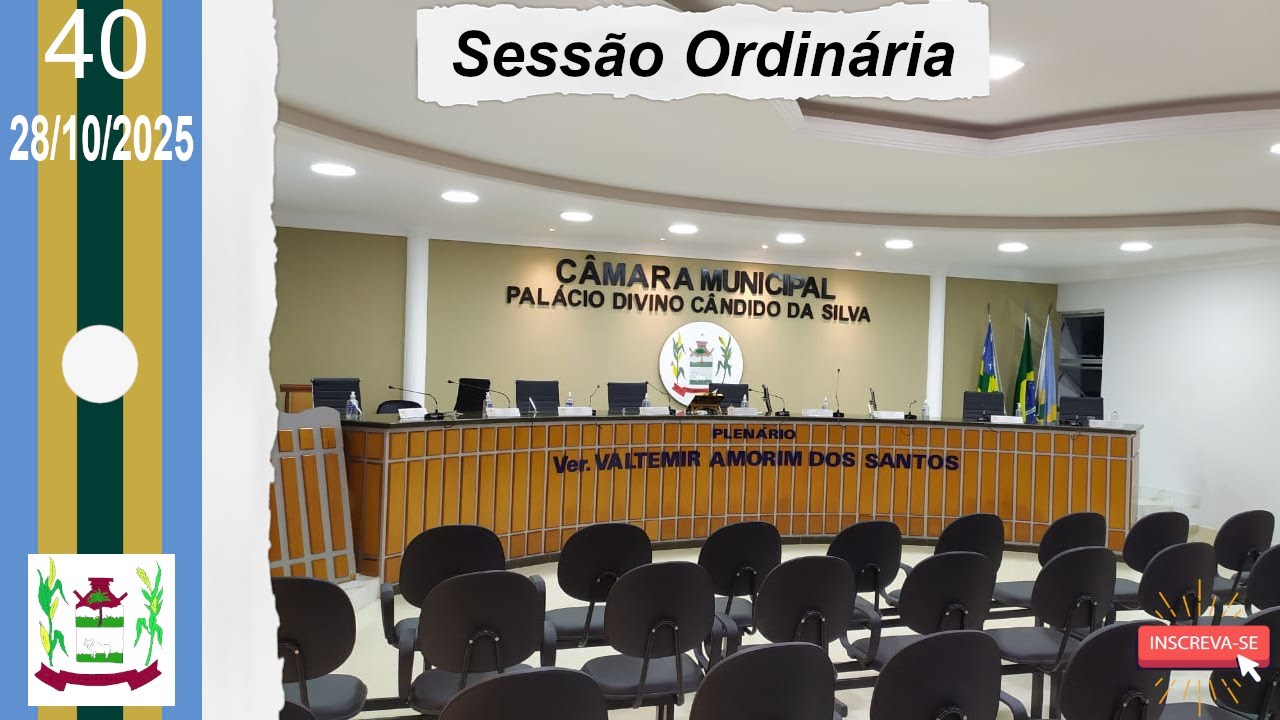 40ª SESSÃO ORDINÁRIA OUTUBRO DE 2025 CÂMARA MUNICIPAL DE PALMINÓPOLIS